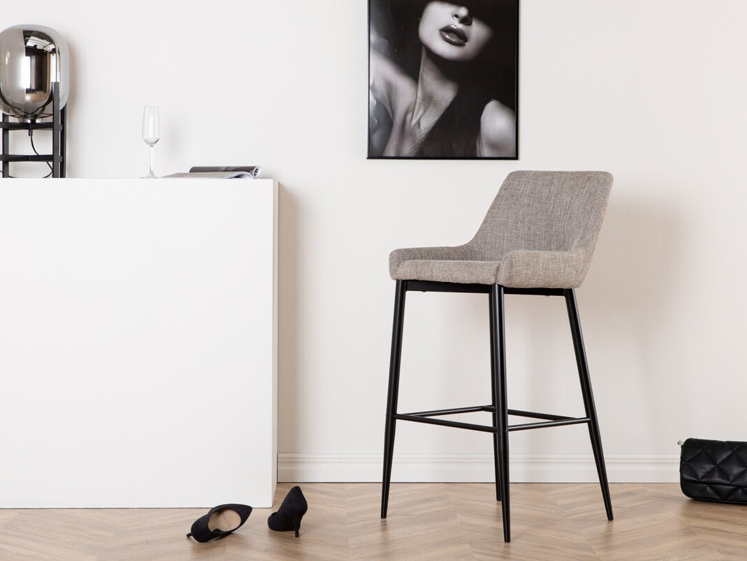 Banco de bar Dallas 2647 (Bege + Preto)