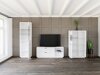 Conjunto para sala de estar Fivale 112 (Branco brilhante + Branco)