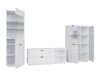 Conjunto para sala de estar Fivale 112 (Branco brilhante + Branco)