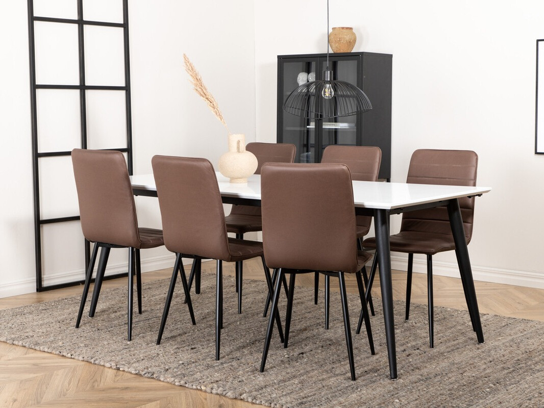 Cadeira Dallas 2552 (Castanho + Preto)