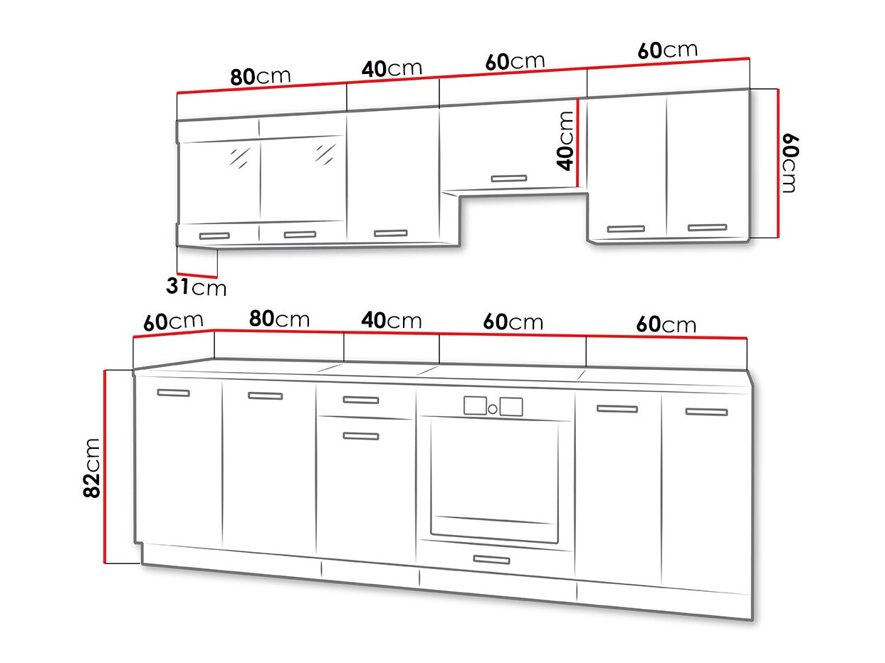 Conjunto para cozinha Tucson 162