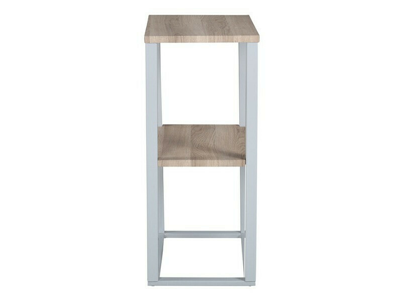 Mesa de apoio Dallas 3219 (Cinzento + Castanho claro)