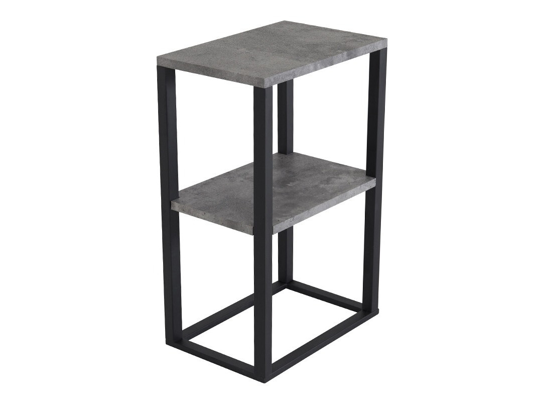 Mesa de apoio Dallas 3219 (Preto + Cimento)