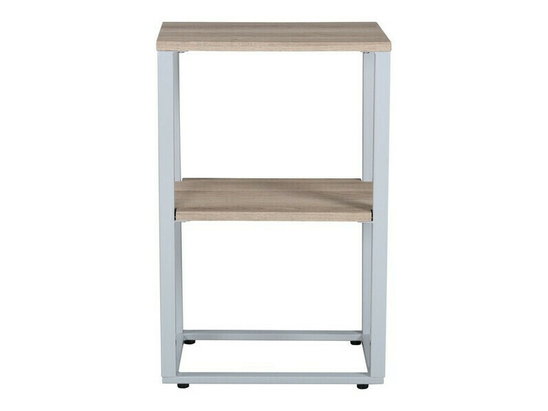 Mesa lateral Dallas 3219 (Cinzento + Castanho claro)