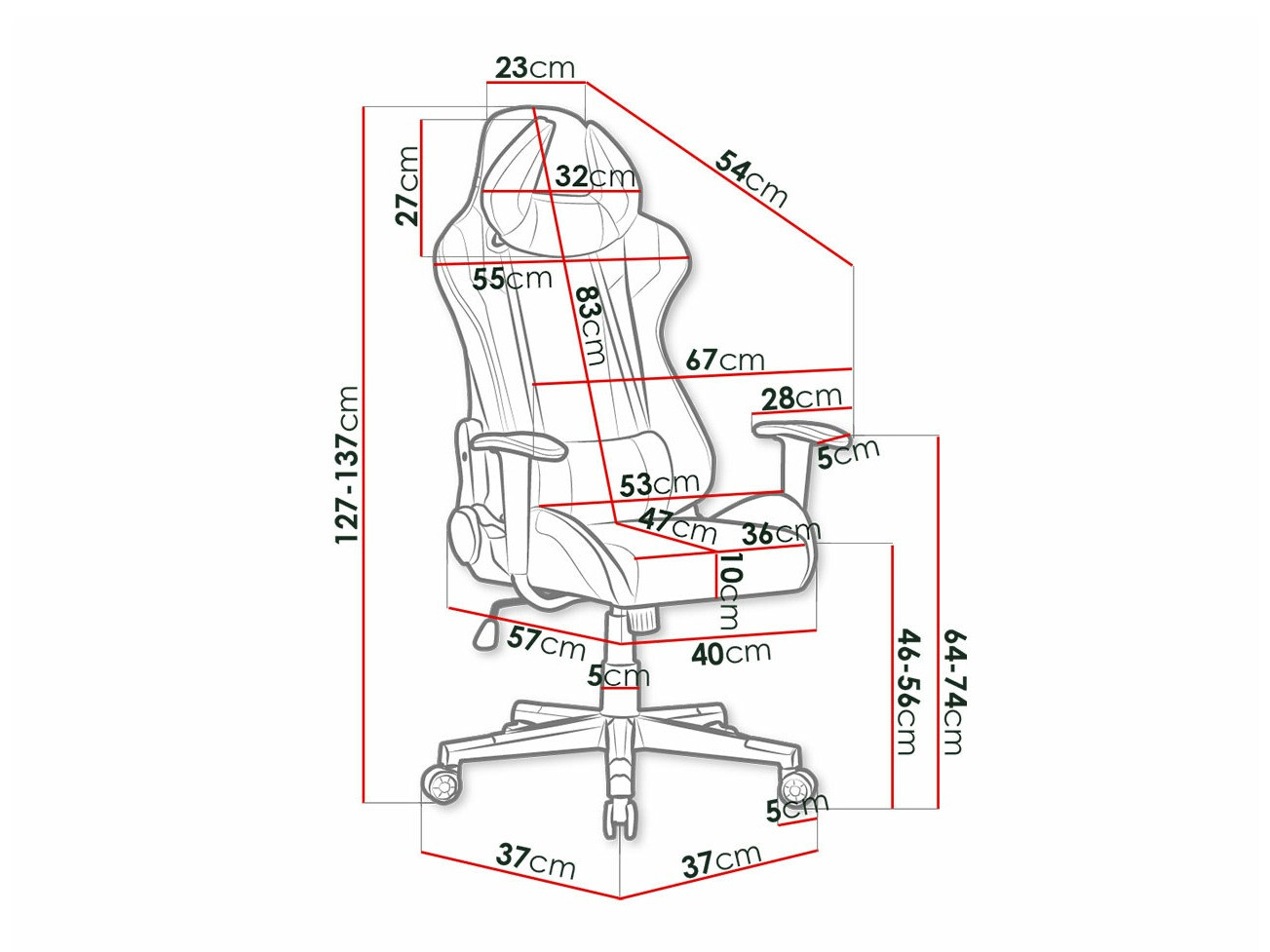 Cadeira de gaming Comfivo 322