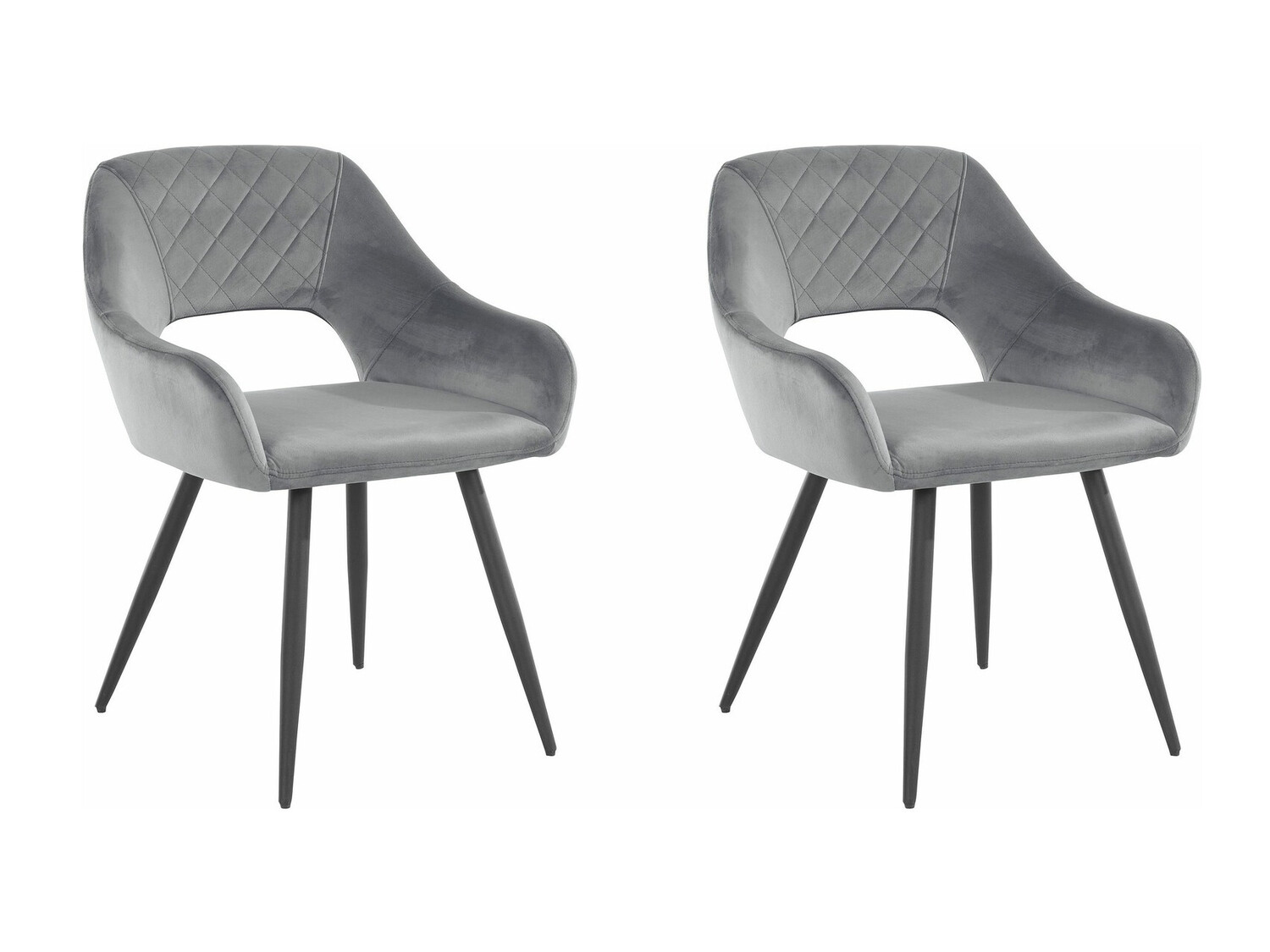 Conjunto de cadeiras Denton 778 (Preto + Cinzento)