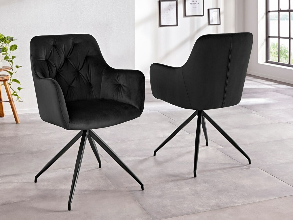 Conjunto de cadeiras Denton 780 (Preto)