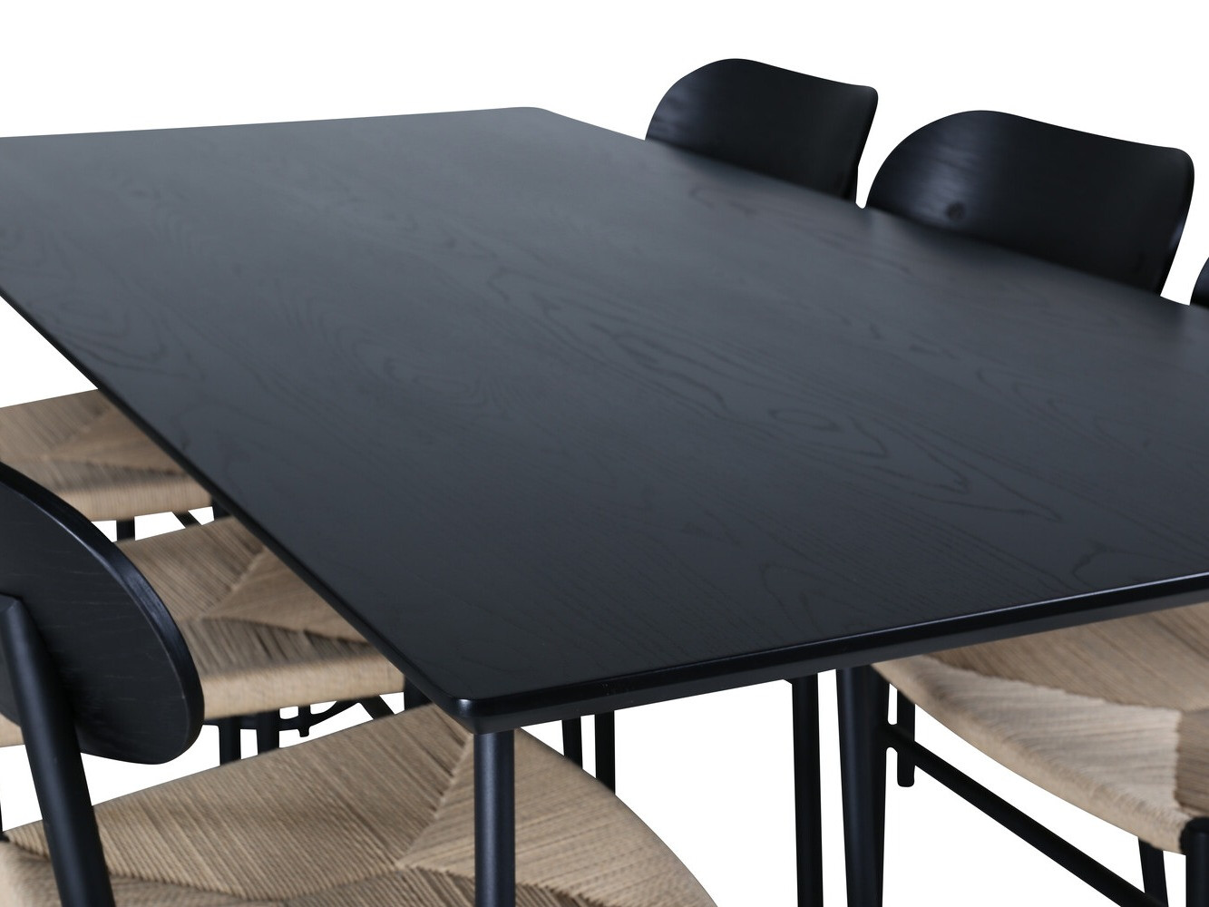 Conjunto para refeições Dallas 2716 (Preto + Castanho claro)