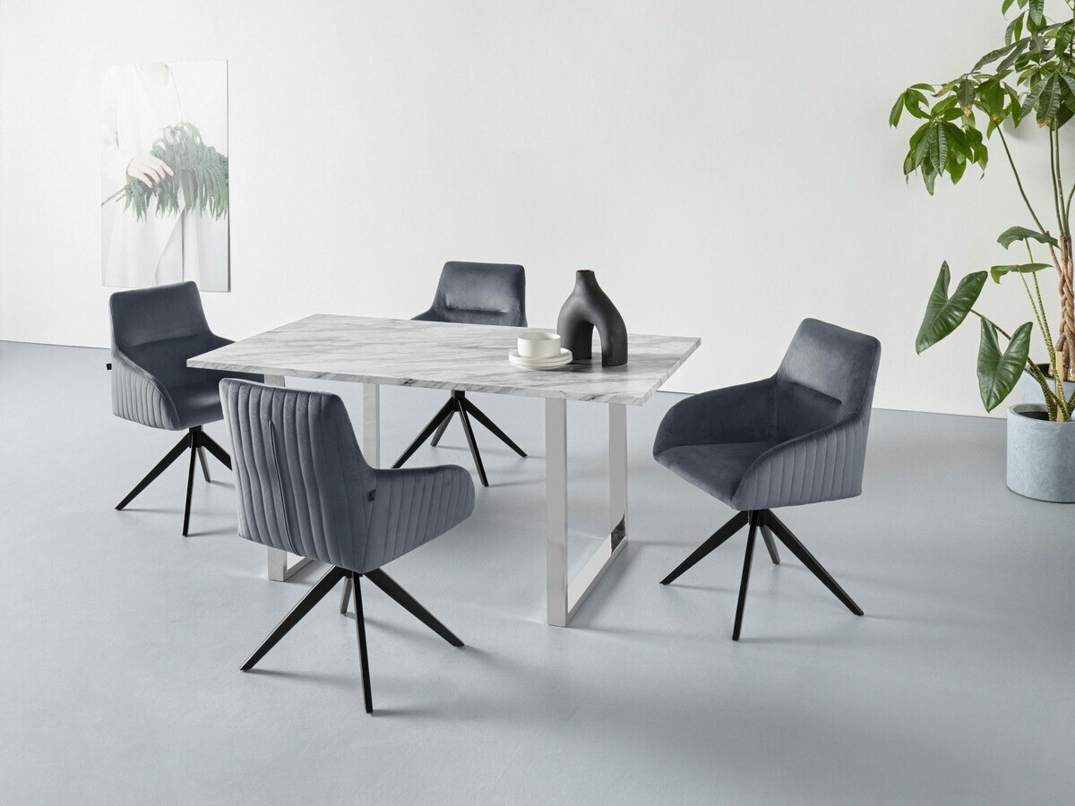 Conjunto de cadeiras Denton 795 (Preto + Cinzento)