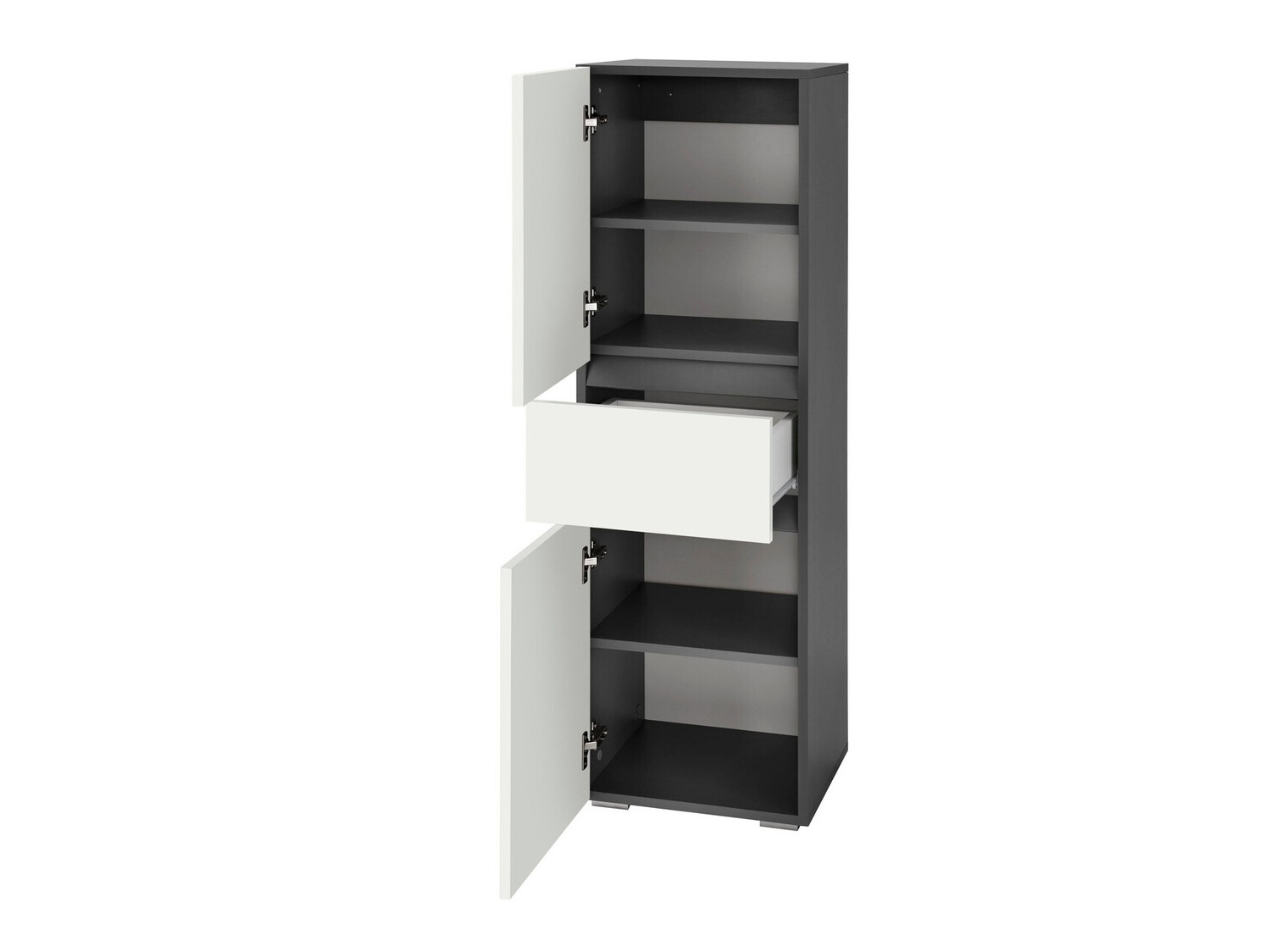Armário colocado para casa de banho Soncamu 102 (Branco + Antracite)