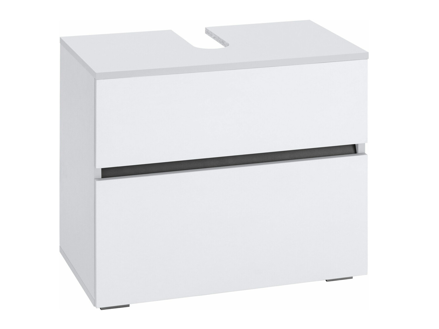 Armário de casa de banho de chão para lavatório Soncamu 110 (Branco)