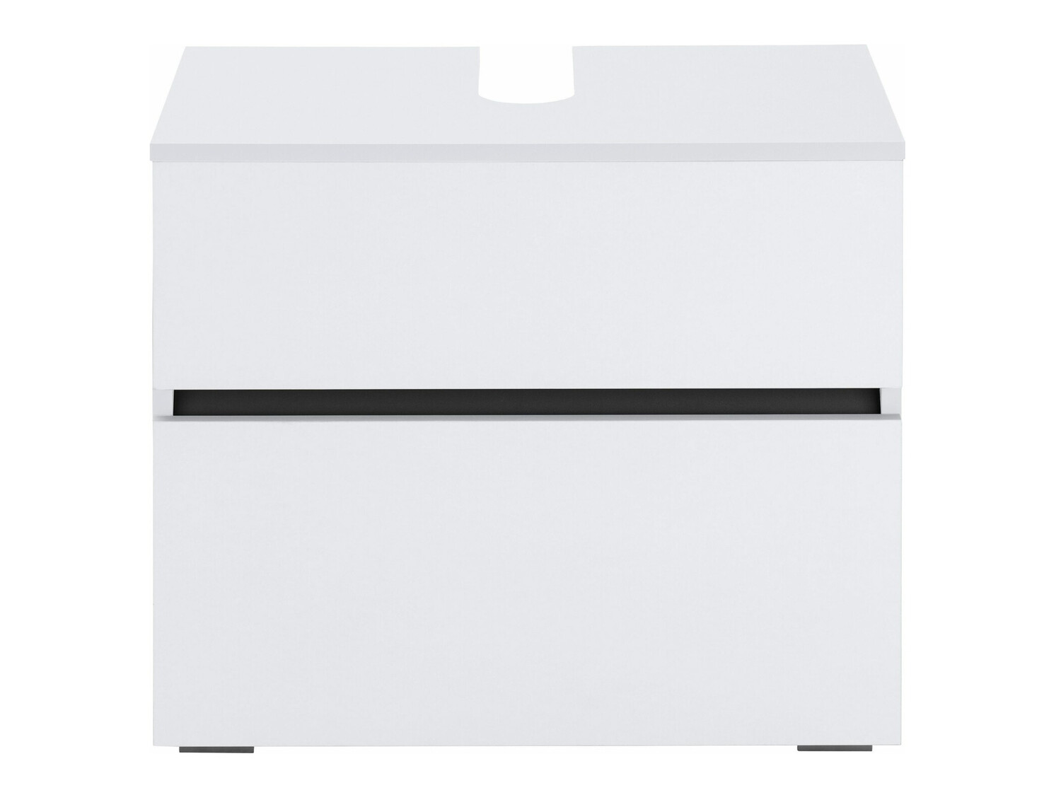 Armário de casa de banho de chão para lavatório Soncamu 110 (Branco)