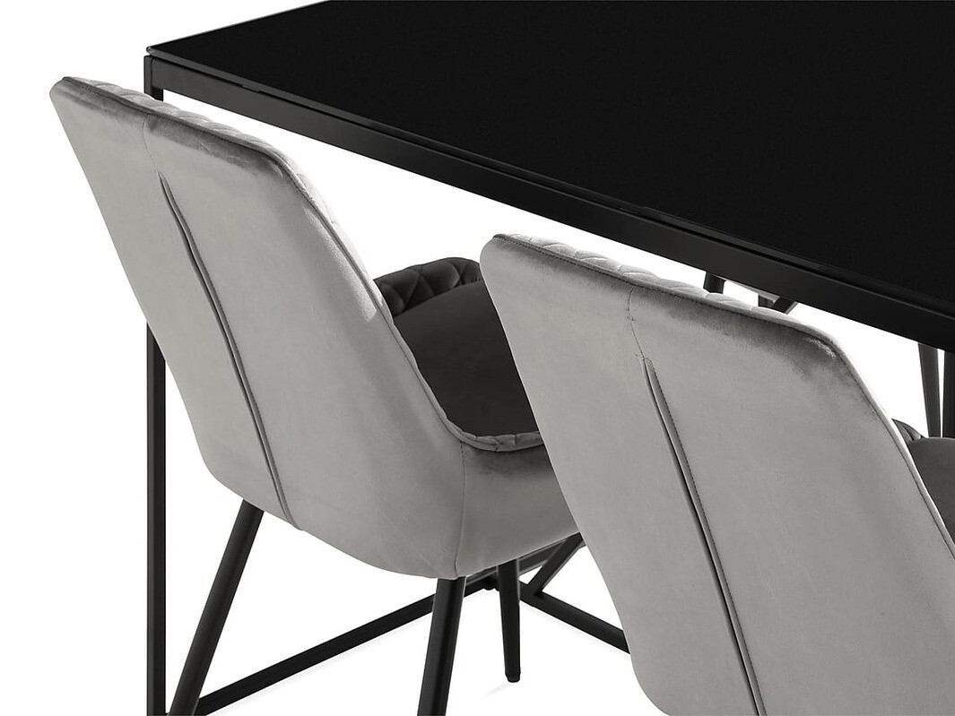Conjunto para refeições Parkland 377 (Cinzento + Preto)