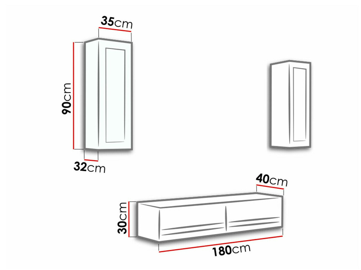 Conjunto para sala de estar Comfivo 211 (Preto + Preto brilhante)
