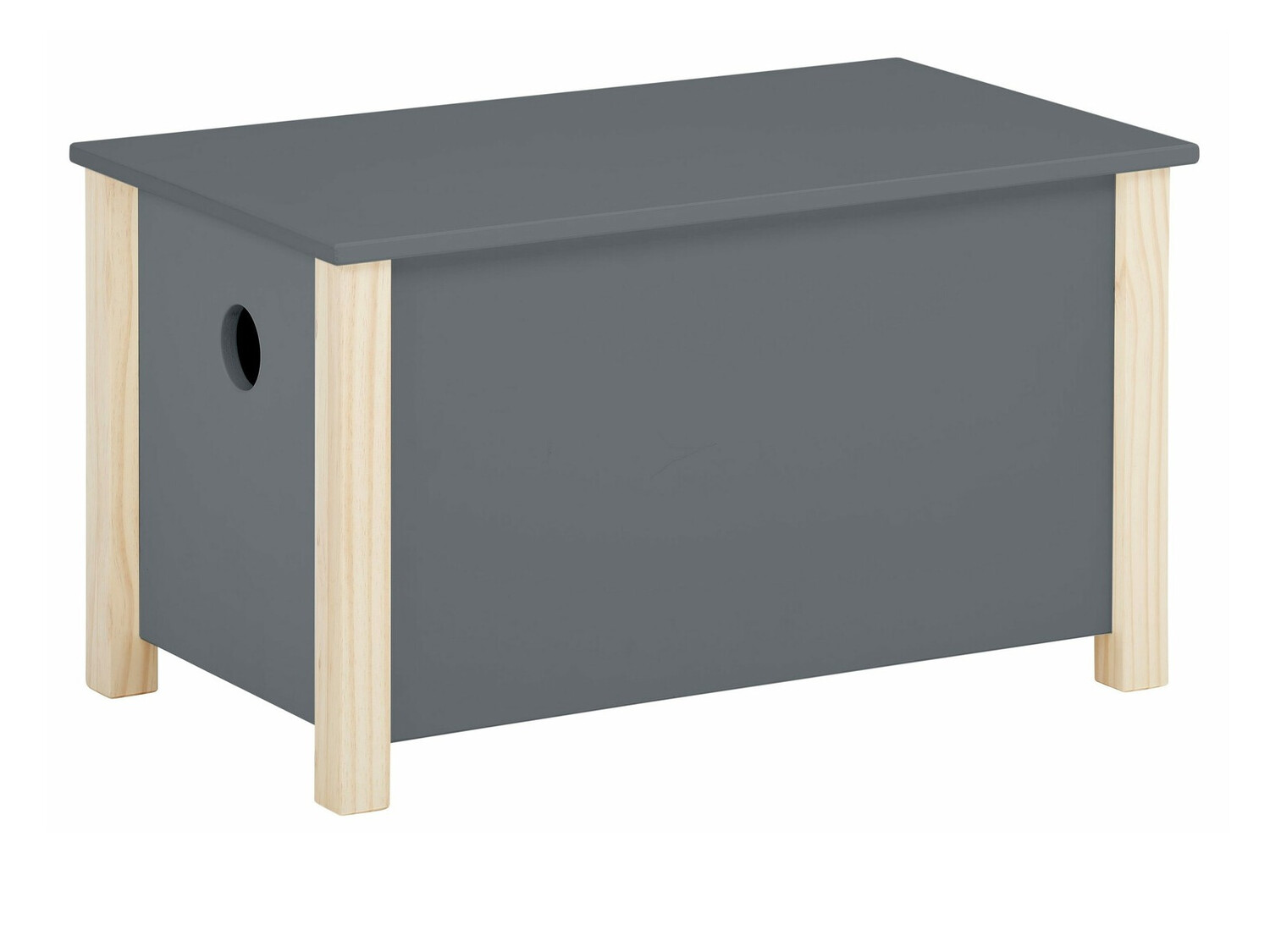 Caixa de arrumação Fenmele 108 (Cinzento + Madeira clara)