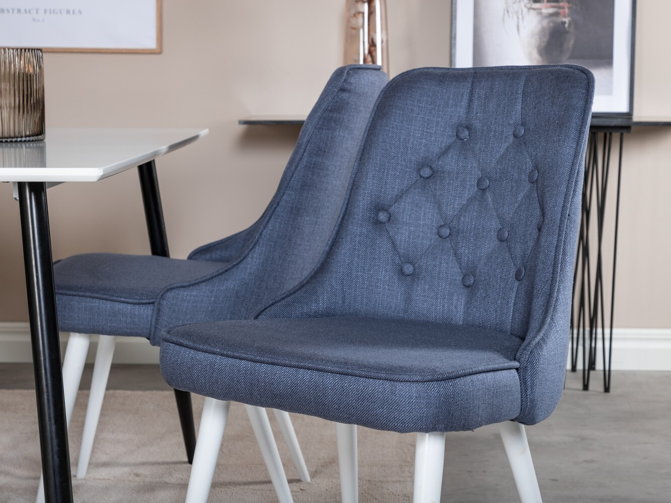 Conjunto para refeições Dallas 1668 (Azul + Branco)