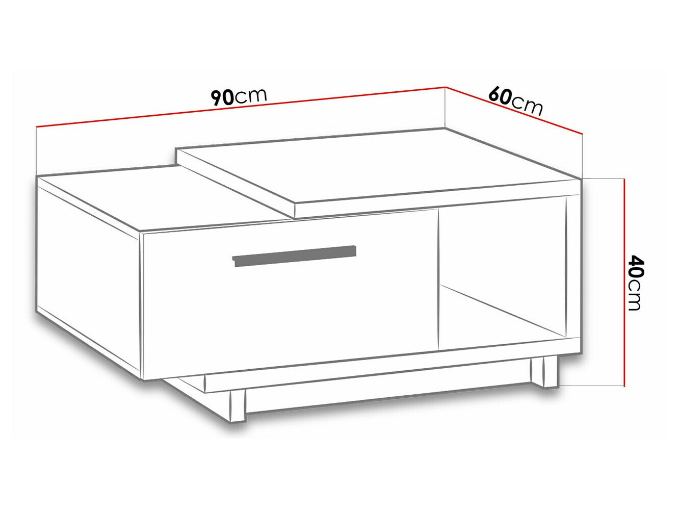 Mesa para revistas Morlira 102