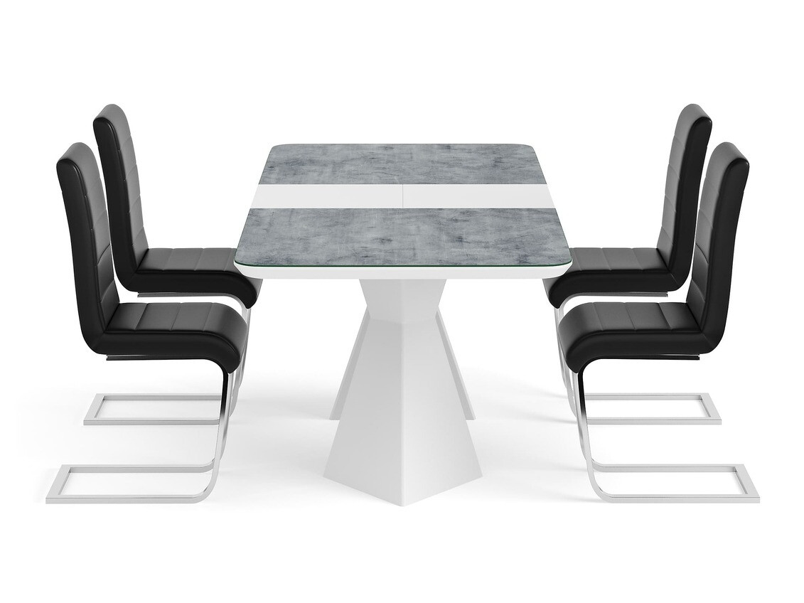 Conjunto para refeições Parkland 364 (Preto + Prata)