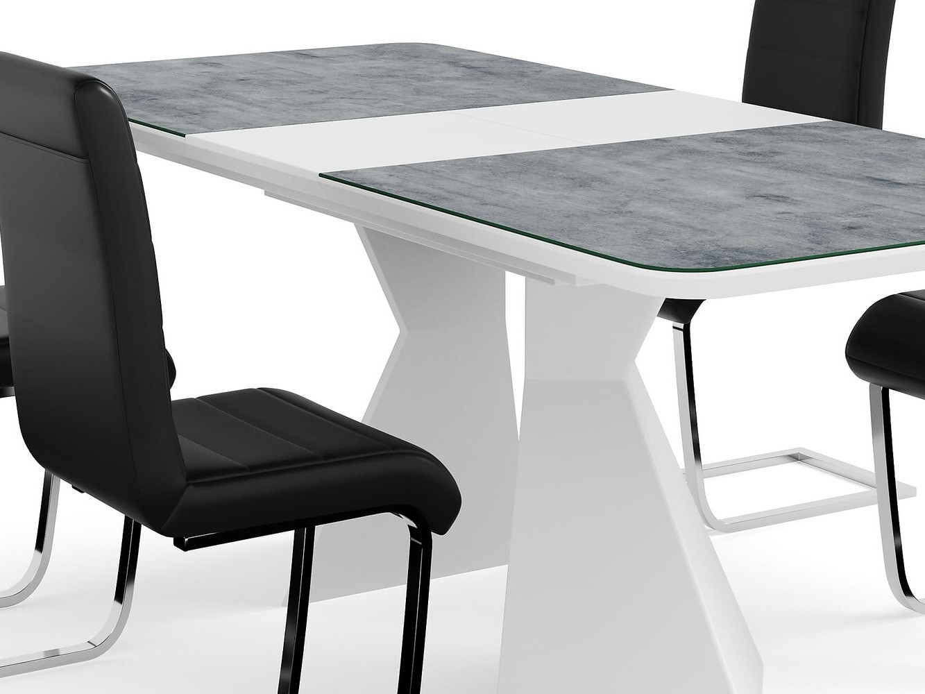 Conjunto para refeições Parkland 364 (Preto + Prata)