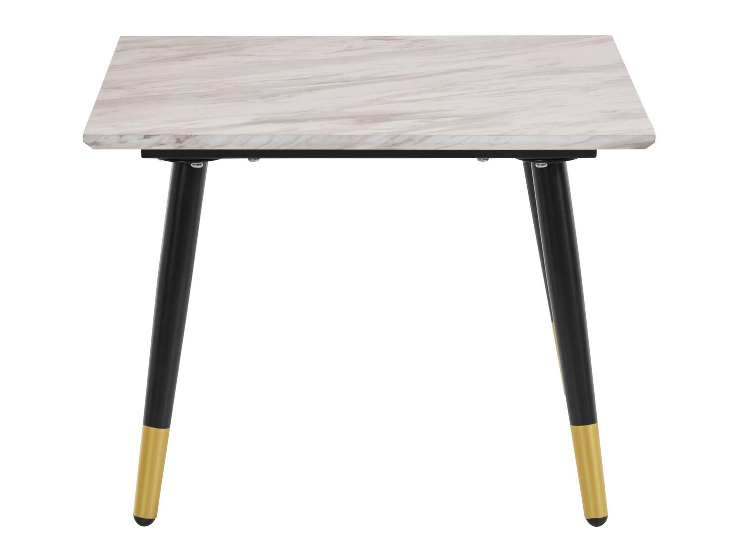 Mesa de centro Denton 821 (Preto + Dourado + Cinzento mármore)