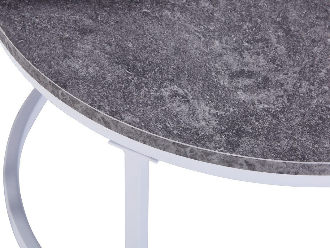 Conjunto de mesa de centro Charleston 110 (Cinzento + Branco)