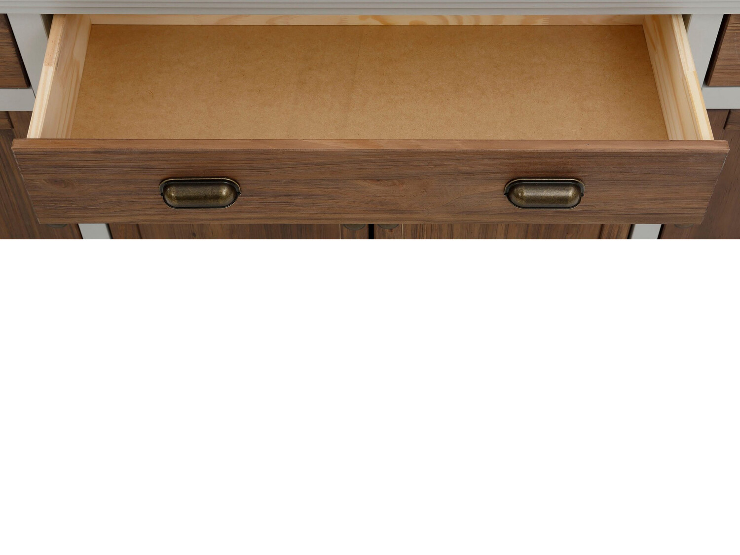 Cómoda Tivmeri 102 (Cinzento + Castanho)