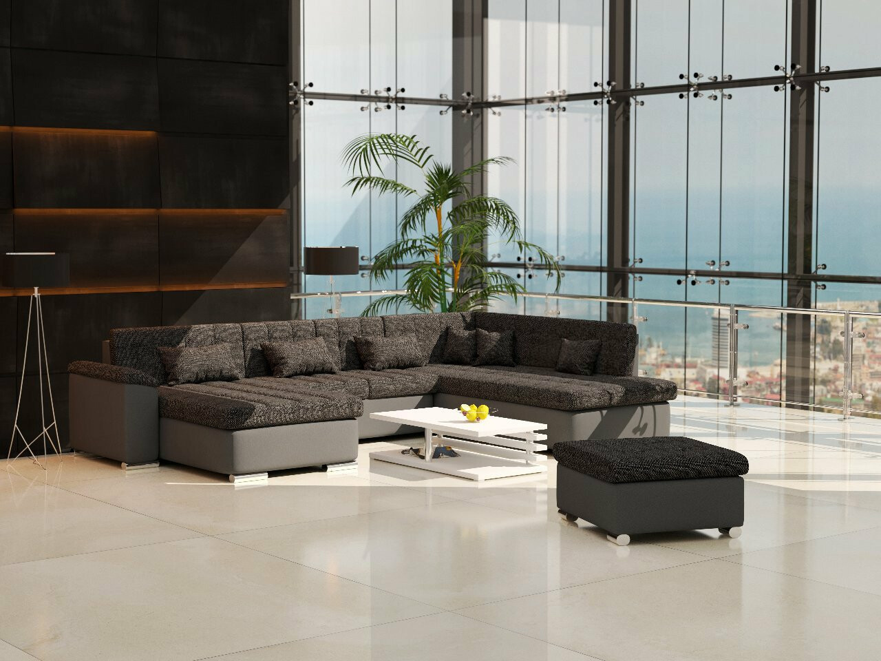 Conjunto de mobiliário com estofo Comfivo Gemma (Soft 020 + Majorka 03)