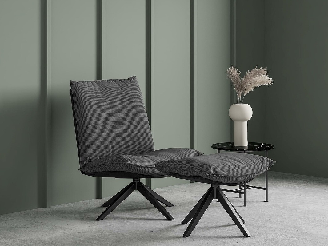 Poltrona Riverton 641 (Cinzento escuro)