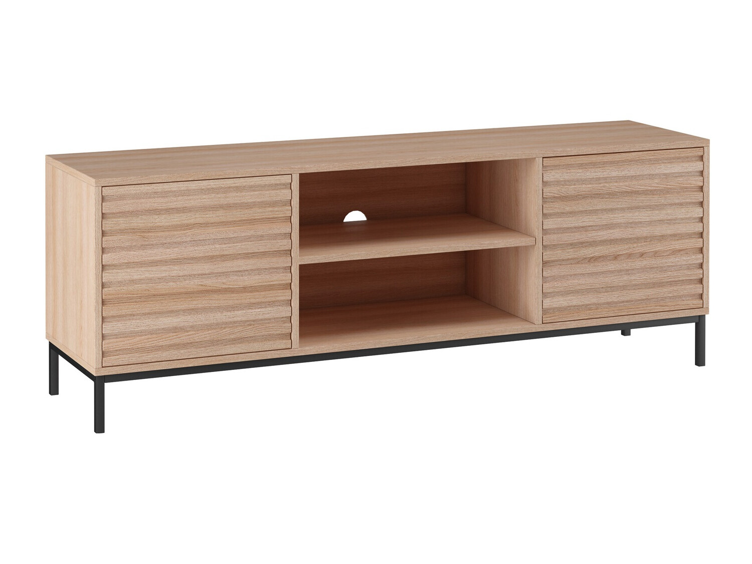 Móvel de TV Denton 844 (Preto + Carvalho)