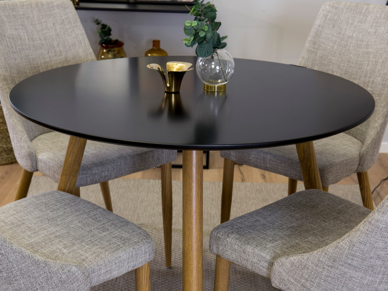 Conjunto para refeições Dallas 1923 (Carvalho + Cinzento claro)