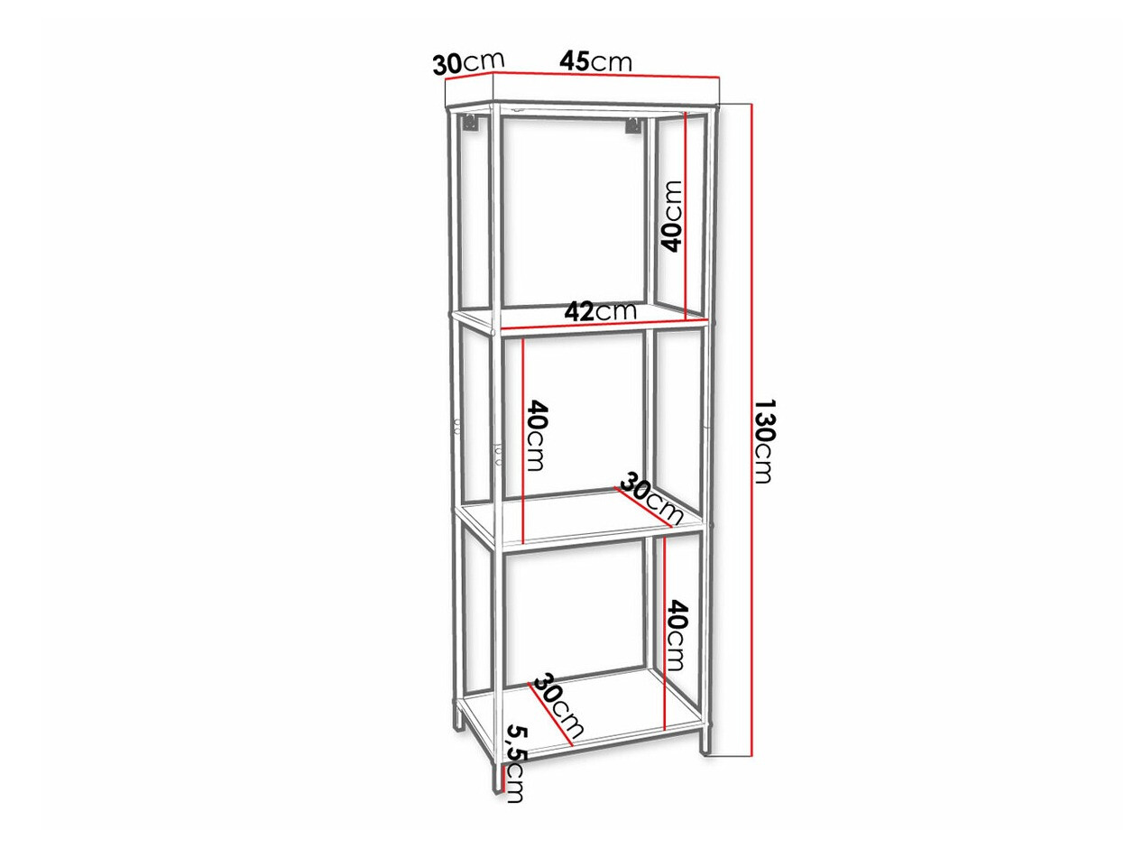 Estante Richardson A104 (Preto)