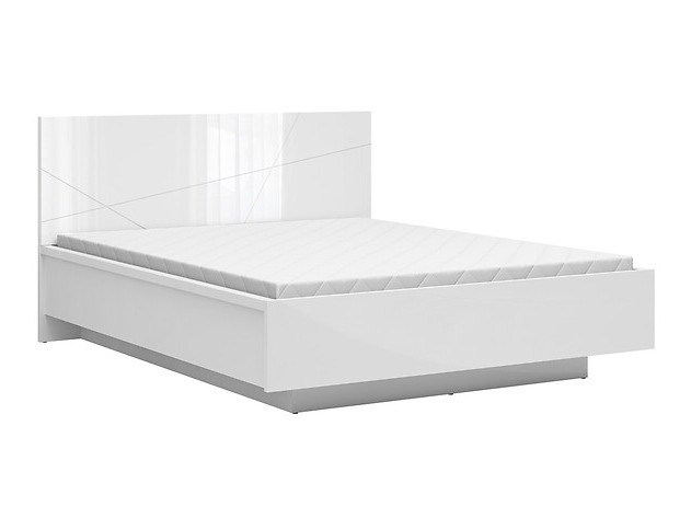Cama Fivale 122 (Branco brilhante + Branco)
