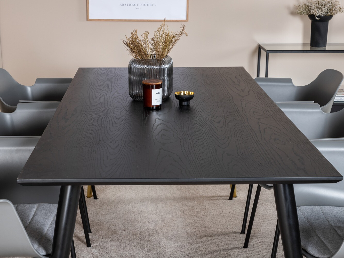 Conjunto para refeições Dallas 2585 (Preto + Latão)