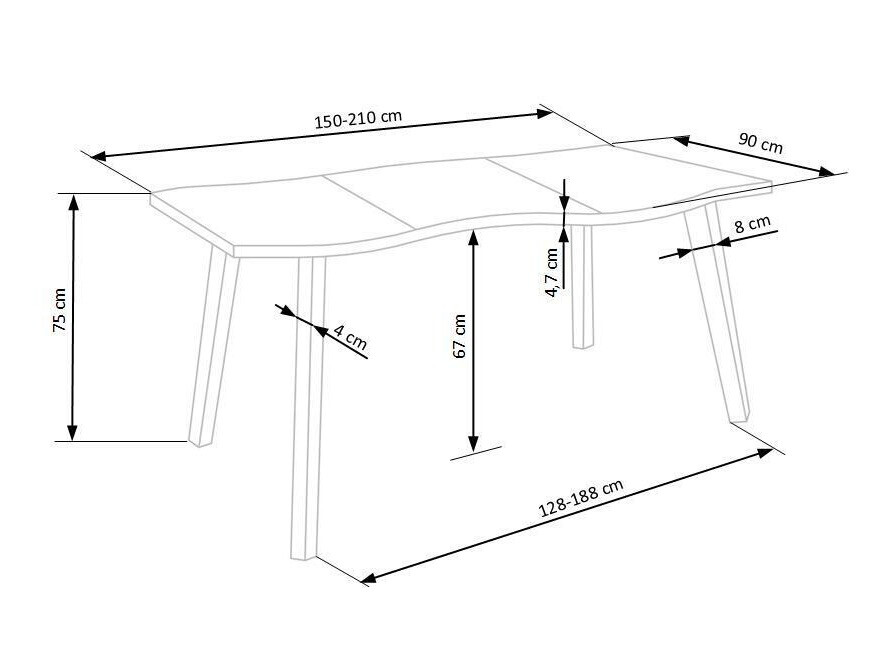 Conjunto para refeições Houston Lector I
