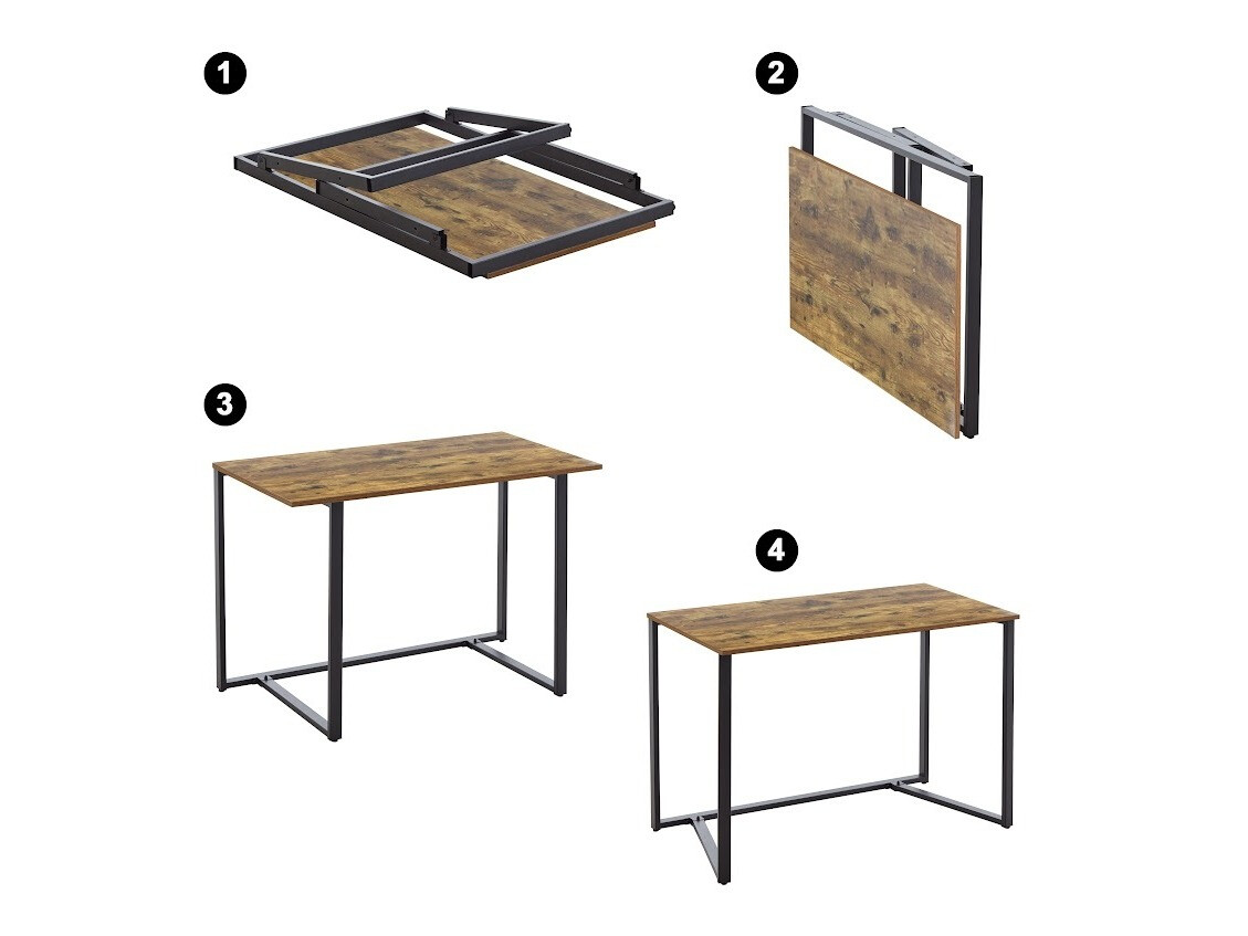 Mesa de escritório Indianapolis 108 (Castanho envelhecido)