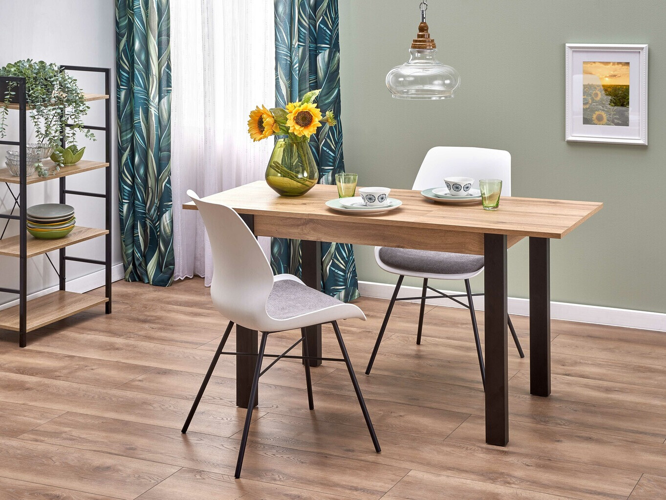 Mesa Houston 1208 (Carvalho wotan + Preto)