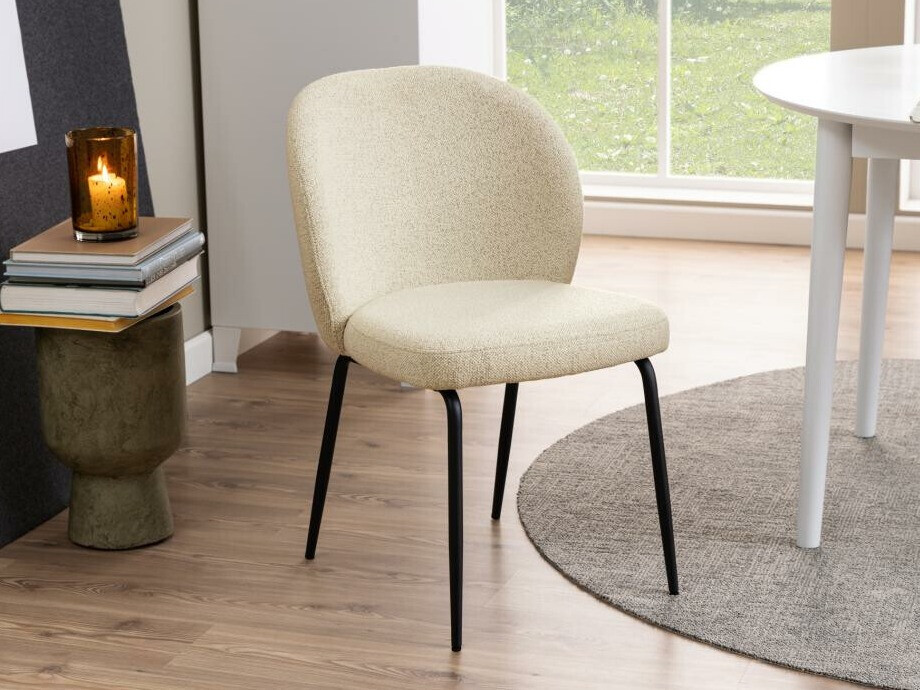 Cadeira Norsica 389 (Creme + Preto)