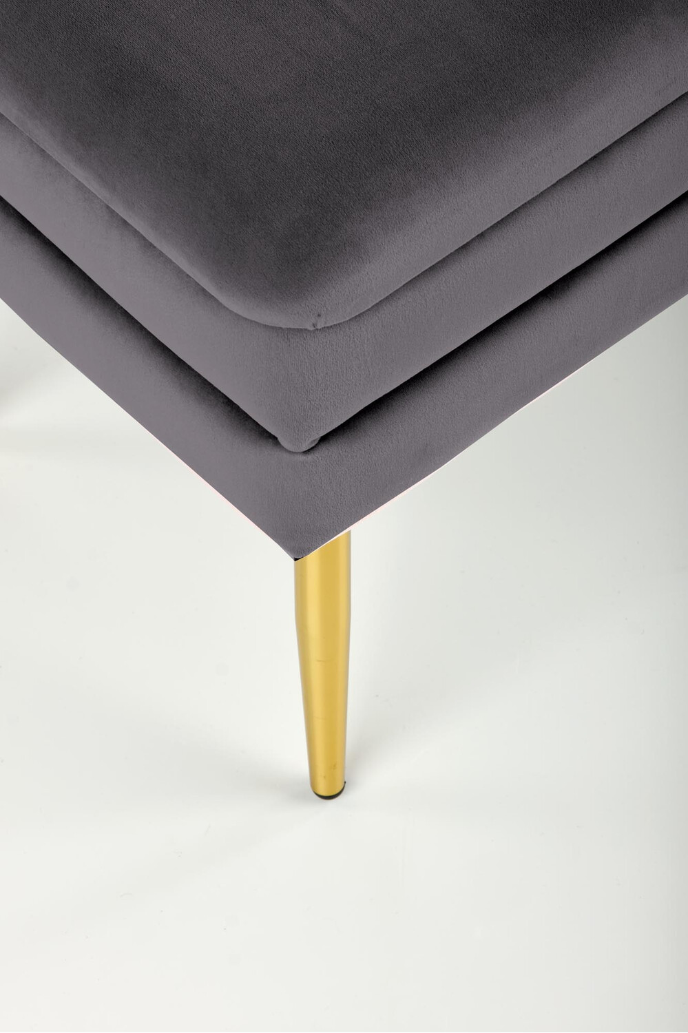 Banco estofado Houston 1255 (Cinzento + Dourado)