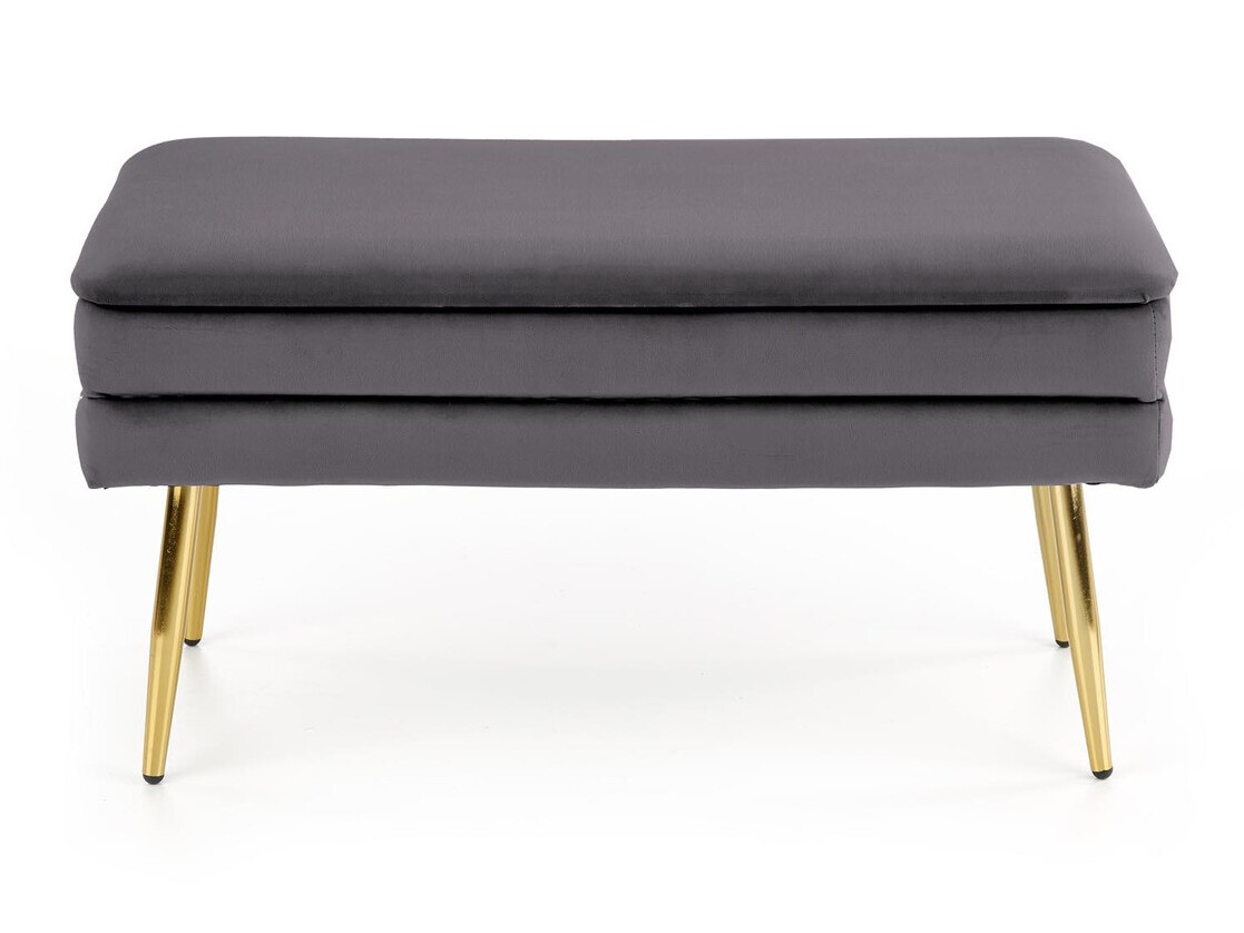 Banco estofado Houston 1255 (Cinzento + Dourado)
