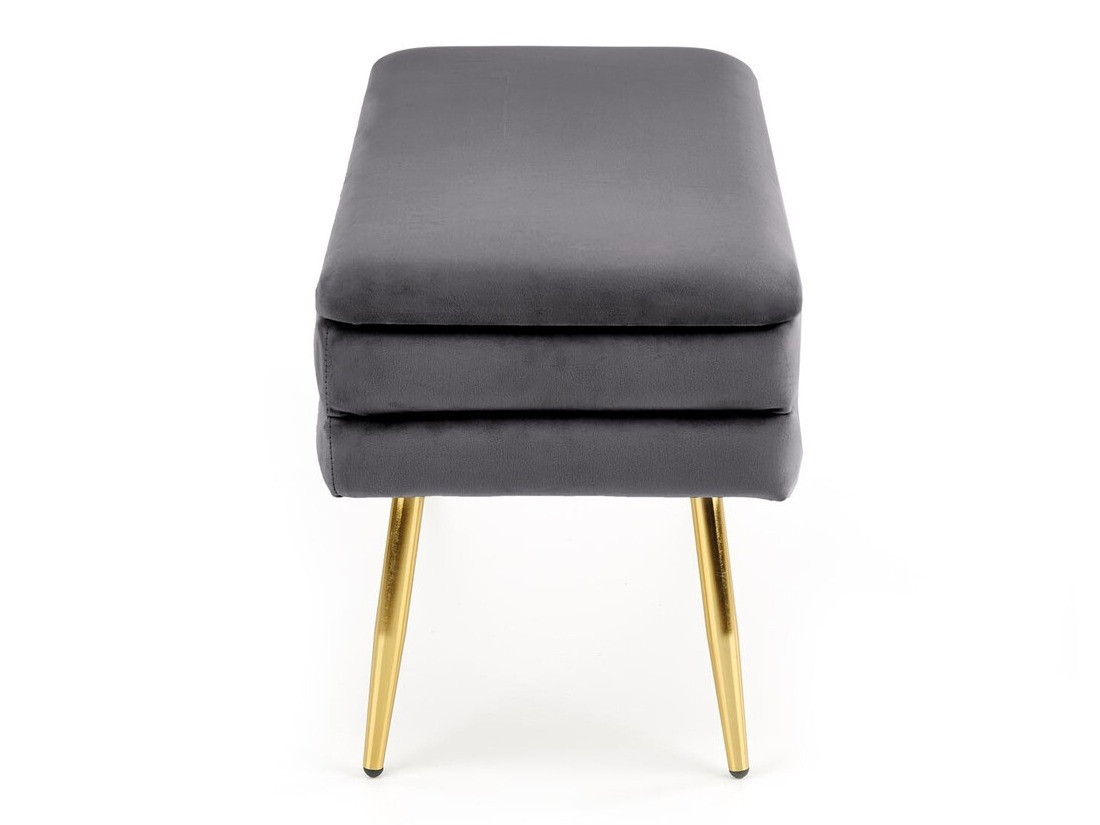 Banco estofado Houston 1255 (Cinzento + Dourado)