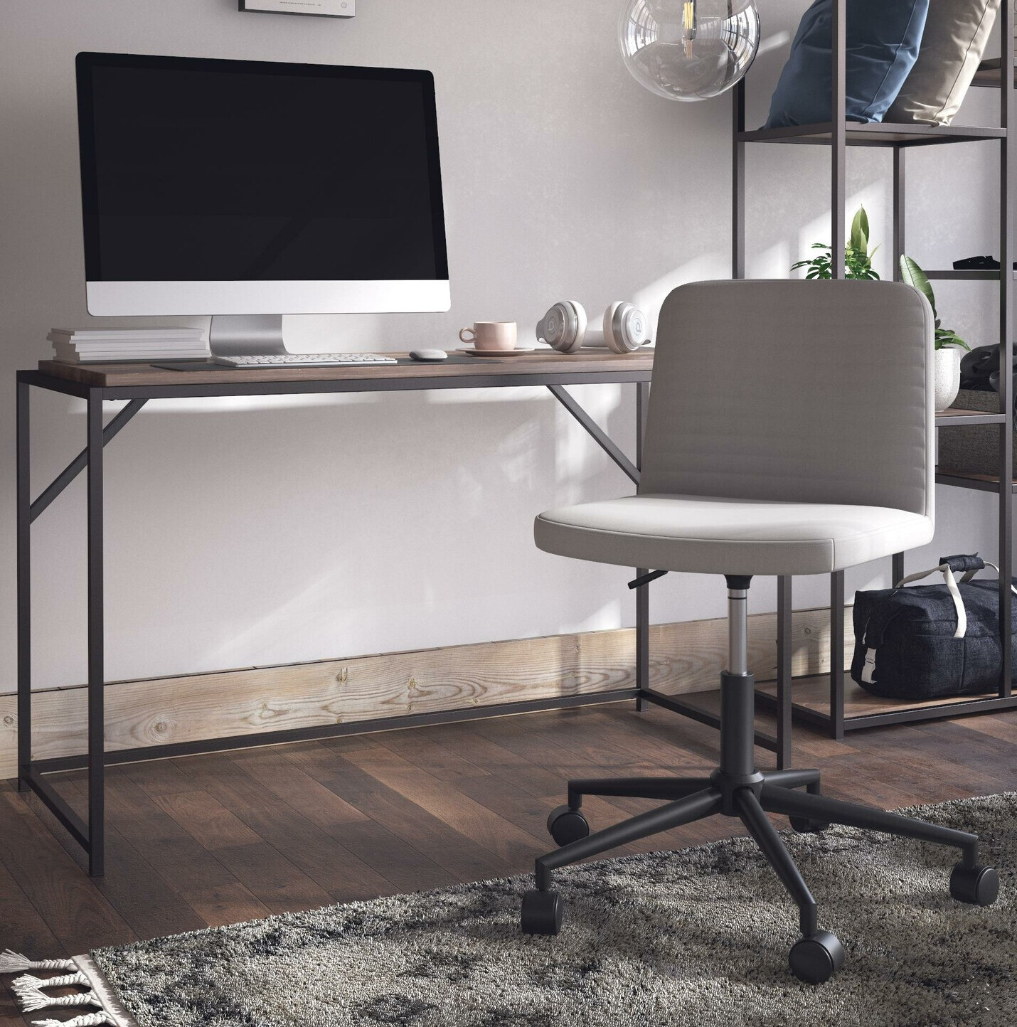 Cadeira de escritório Tulsa 425 (Cinzento)