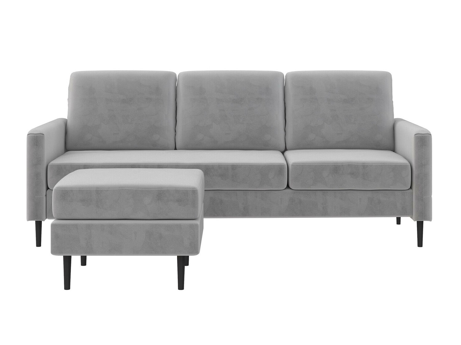 Conjunto de mobiliário com estofo Tulsa 422 (Cinzento claro)