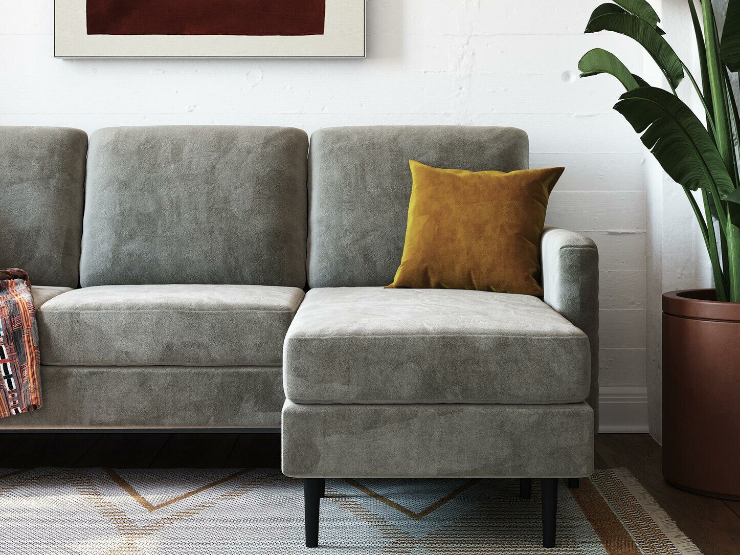 Conjunto de mobiliário com estofo Tulsa 422 (Cinzento claro)