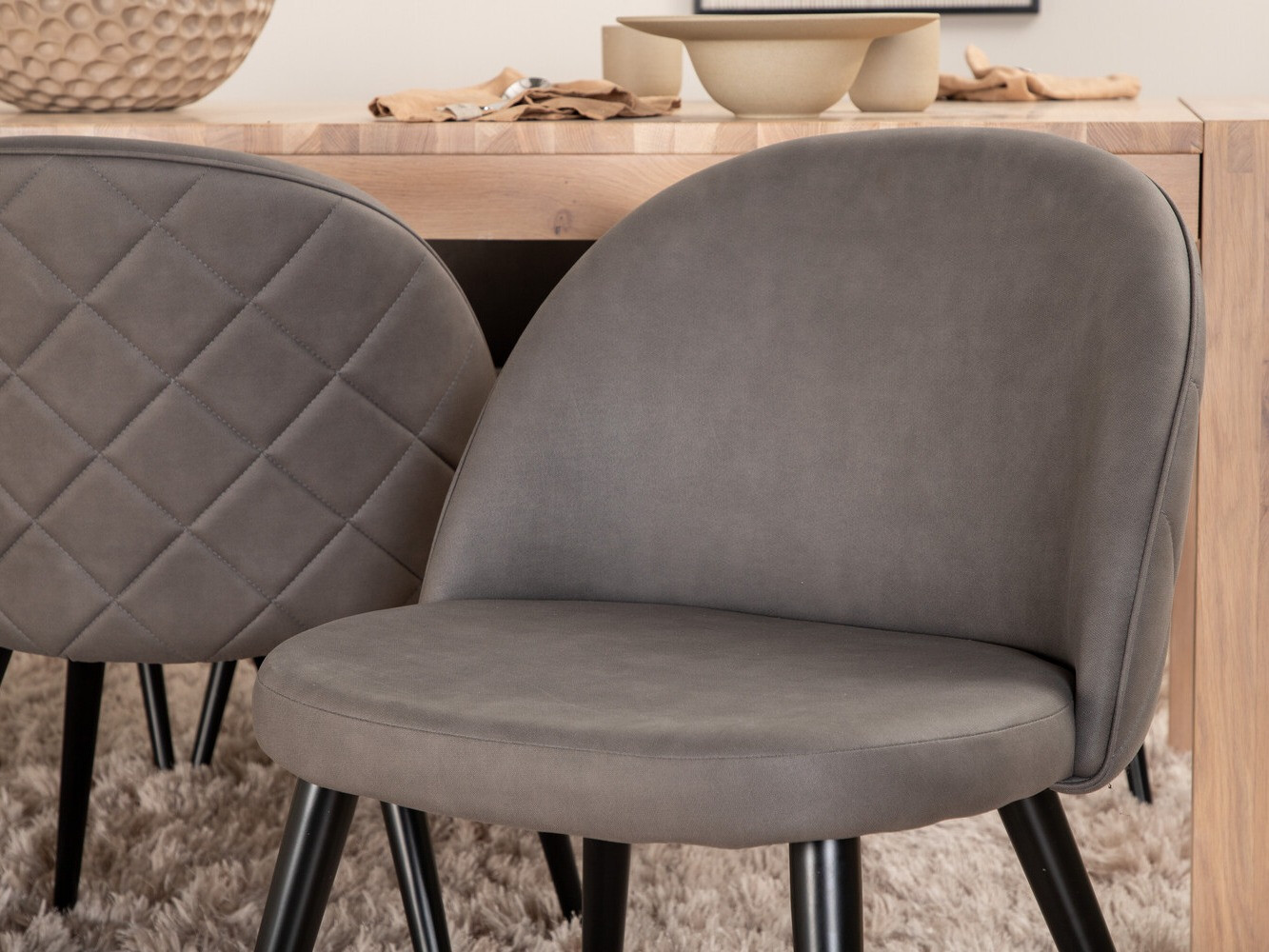 Conjunto para refeições Dallas 2952 (Cinzento + Preto)