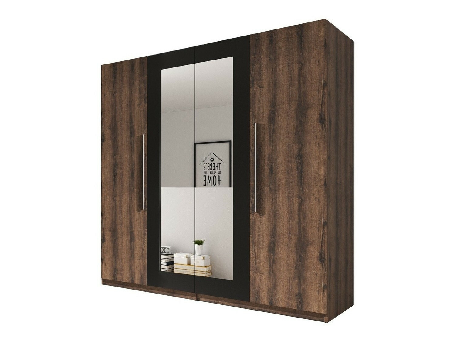 Roupeiro Vestivo 100 (Carvalho do Monastery + Preto)