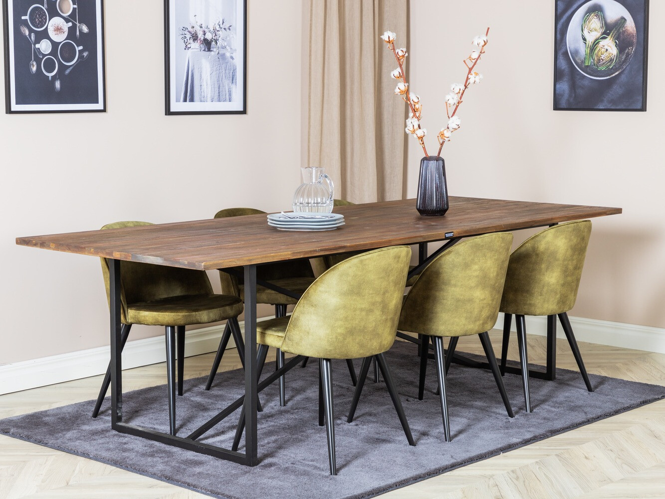 Conjunto para refeições Dallas 1598 (Verde empoeirado)