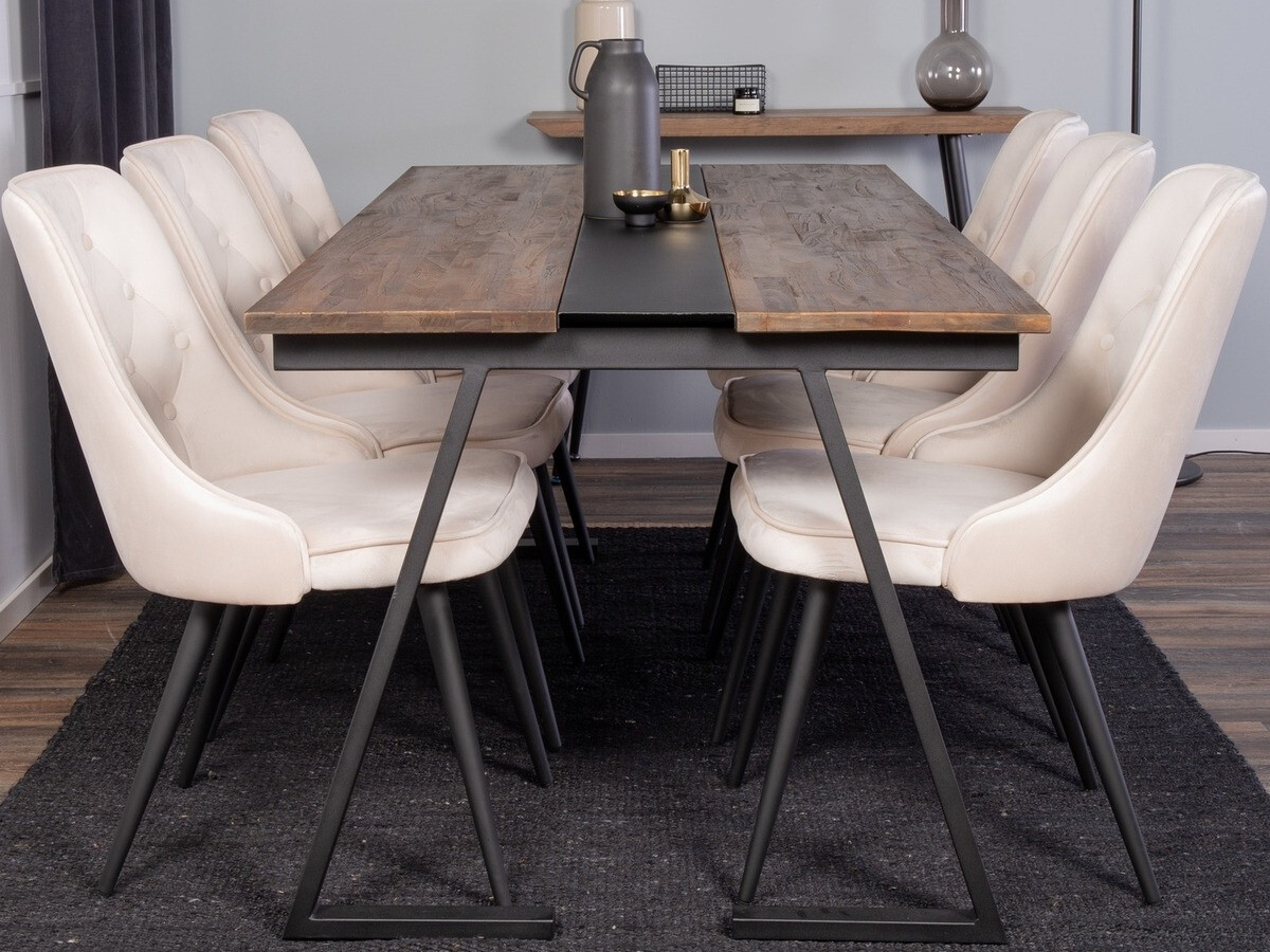 Conjunto para refeições Dallas 1934 (Preto + Bege)