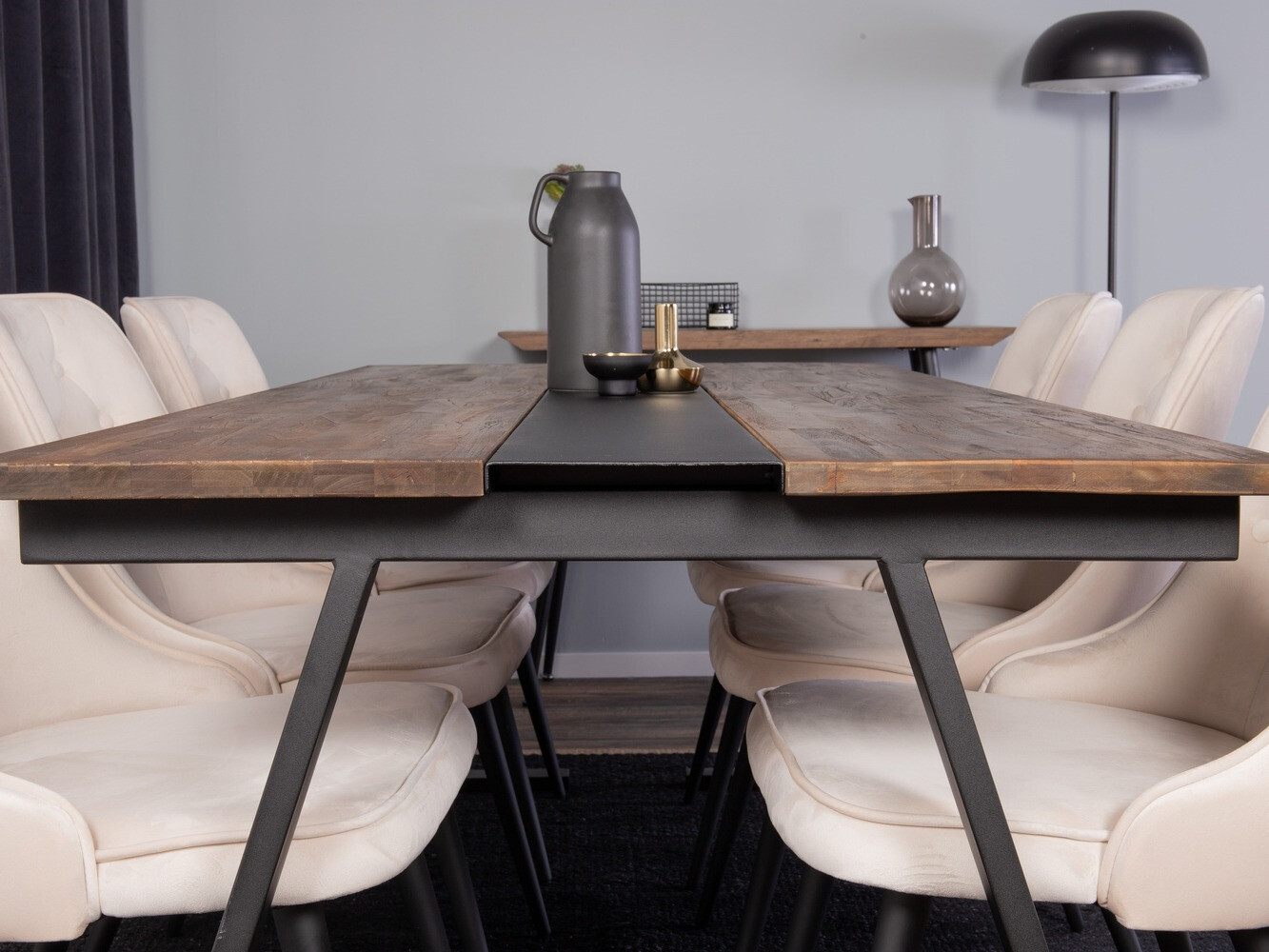 Conjunto para refeições Dallas 1934 (Preto + Bege)