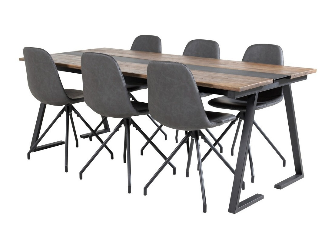 Conjunto para refeições Dallas 1938 (Preto)