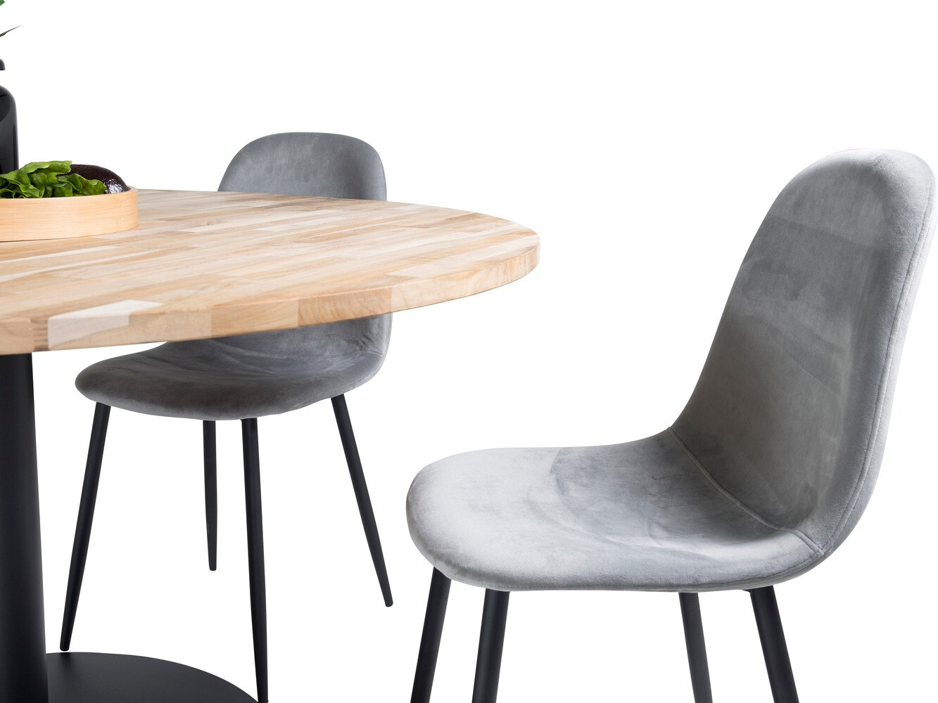 Conjunto para refeições Dallas 1738 (Preto + Cinzento claro)